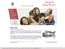 Tablet Screenshot of grangestreetdental.co.uk